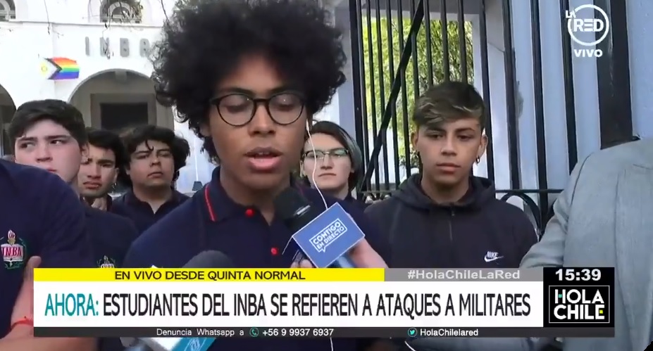 Delincuentes del INBA se pusieron a llorar diciendo que “se sienten perseguidos”… (Llevan 3 días quemando micros y tirando molotovs a un recinto militar)